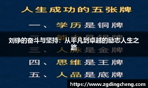 刘铮的奋斗与坚持：从平凡到卓越的励志人生之路