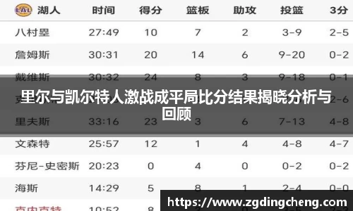 里尔与凯尔特人激战成平局比分结果揭晓分析与回顾